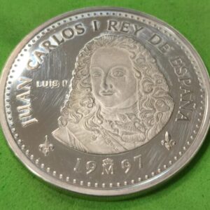AÑO 1997. 2000 PTAS PLATA (925) LUIS I. PESO 27 GR
