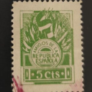 AFINE 2042A. 5 CTS VERDE AMIGO DE LA REPUBLICA.