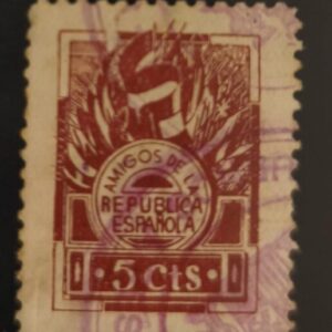 AFINE 2042a 5 CTS CASTAÑO AMIGO DE LA REPUBLICA.