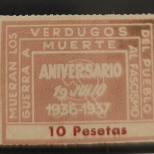 AFINET 1977 *. 10 PESETAS VERDUGO MUERTE.