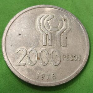 ARGENTINA. AÑO 1978. 2000 PESOS PLATA (900) CAMPEONATO DEL MUNDO. PESO 14,89 GR