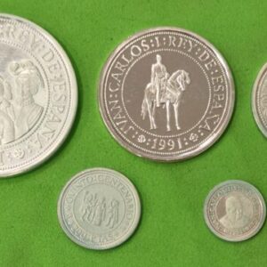 AÑO 1991. V CENTENARIO DESCUBRIMIENTO AMERICA. SERIE DE 5 MONEDAS.