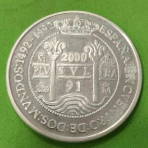AÑO 1991. 2000 PTAS PLATA I SERIE IBEROAMERICANA. PESO 27 GR