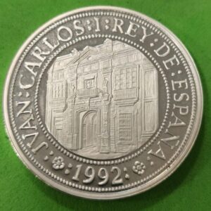 AÑO 1992. 5000 PTAS PLATA "MAQUINA TOMELIER" PESO 54 GR.