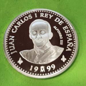 AÑO 1999. 2000 PTAS PLATA CASA DE BORBON. ALFONSO XIII. PESO 27 GR