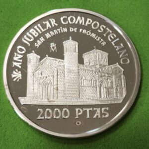 AÑO 1999. 2000 PTAS. "AÑO JUBILAR SAN MARTIN DE FROMISTA". PESO 27 GR