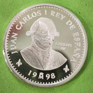 AÑO 1998. 2000 PTAS PLATA CASA DE BORBON "CARLOS IV". PESO 27 GR
