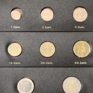 MONACO. AÑO 2001. SERIE DE 8 MONEDAS, DESDE 1 CT HASTA 2 EUROS.