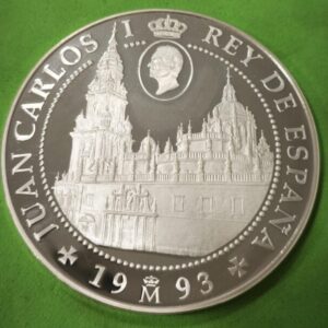 AÑO 1993. 10.000 PTAS PLATA AÑO SANTO JACOBEO. PESO 168,75 GR