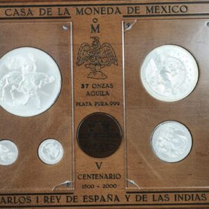 MEXICO. 1500-2000. 37 ONZAS PLATA PURA. CARLOS I REY DE ESPAÑA Y DE LAS INDIAS.