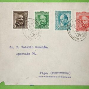 PAMPLONA / VIGO (PONTEVEDRA ). AÑO 1936. EDIFIL 697/99 + 702