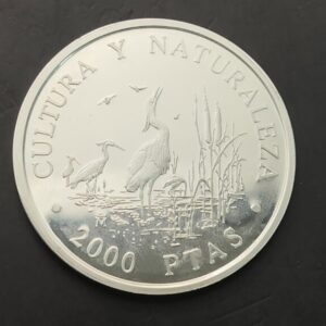 AÑO 1994.  2.000 PTAS PLATA CULTURA Y NATURALEZA " GAZAS IMPERIALES ". PESO 27 GR