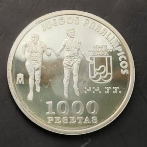 AÑO 2.000. 1.000 PTAS PLATA (925) " JUEGOS PARALIMPICOS ". PESO 13,5 GR