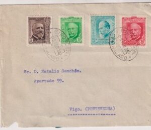1936 PAMPLONA / VIGO (PONTEVEDRA ) CARTA CIRCULADA POR CORREO CERTIFICADO