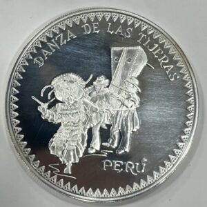 PERU. AÑO 1997. 1 NUEVO SOL DE PLATA (925) III SERIE IBEROAMERICANA, TRAJES Y BAILES TIPICOS. PESO 27GR
