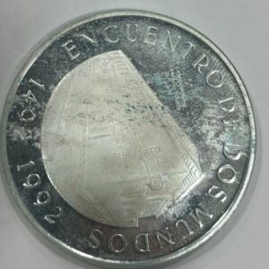 COLOMBIA .AÑO 1991 . 1000 PESOS PLATA (925) I SERIE IBEROAMERICANA. PESO 27 GR