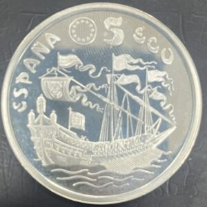 AÑO 1995. 5 ECU PLATA (925) D JUAN DE AUSTRIA. PESO 33,62 GR
