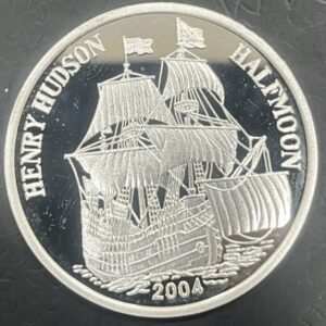 COREA DEL NORTE. AÑO 2004. 7 WON PLATA (999) VELERO MALFMOON. PESO 20 GR