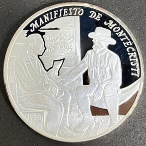 CUBA. AÑO 1994. 10 PESOS PLATA (999) , "MANIFIESTO DE MONTECRISTI".  PESO 31,10 GR