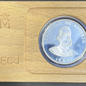 AÑO 1995.  5 ECU PLATA (925)  "DON JUAN DE AUSTRIA ". PESO 33,6 GR