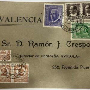 ALICANTE (PILAR DE HORADADA) A VALENCIA , AÑO 1936