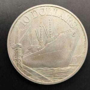 SINGAPUR.AÑO 1976 10 DOLLARS PLATA (500). PESO 31,00 GR