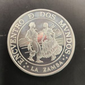 ARGENTINA. AÑO 1997.  25 PESOS PLATA ( 925 ) III SERIE IBEROAMERICANA DANZAS Y BAILES. PESO 27 GR