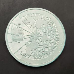 BRASIL. AÑO 1991.  500 CRUZEIROS PLATA (925) " I SERIE IBEROAMERICANA ". PESO 27 GR