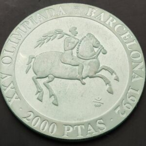 ESPAÑA AÑO 1992 , 2.000 PTAS PLATA (925) " OLIMPIADA 92 "