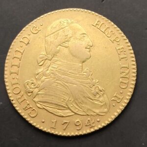 AÑO 1794. CARLOS IV. 2 ESCUDOS ORO MADRID. PESO 6,76 GR