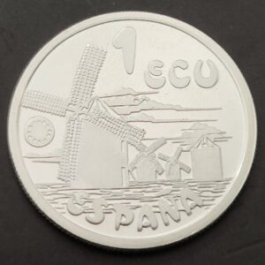 ESPAÑA AÑO 1994 , 1 ECU PLATA (925) " DON QUIJOTE DE LA MANCHA "