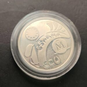 AÑO 1992. 1 ECU PLATA (925) " MADRID CAPITAL DE LA CULTURA ". PESO 6,72 GR