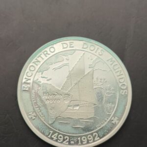 PORTUGAL. AÑO 1991. 1000 ESCUDOS PLATA  " I SERIE IBEROAMERICANA ". PESO 27 GR