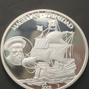 SAMOA I SISFO.  AÑO 2003. 10 TALA PLATA " MAGALLANES TRINIDAD ". PESO 28 GR